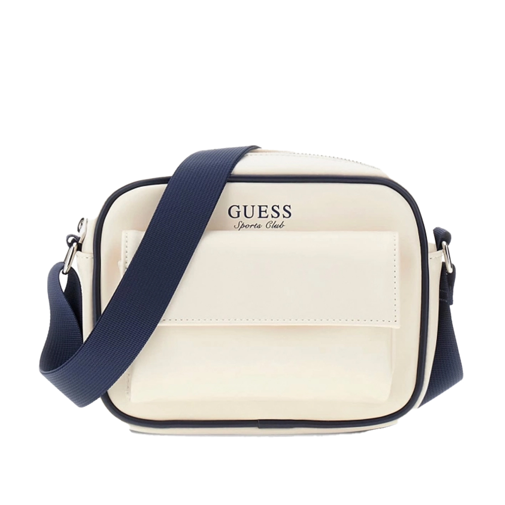 GUESS Hoshi Cross Body Bag Γυναικεία Τσάντα Χιαστί - Κρεμ